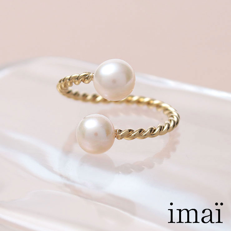 imai イマイ ビジュー パール リング RING TORSADE PEARL アクセサリー 指輪 イマイビジュー ハンドメイド 手作り 職人 高見え おしゃれ トレンド 24K 風合い フランス ジュエリー ギフト プレゼント 贈り物 クリスマス 誕生日 記念日 ご褒美 ラッピング 【正規取扱店】