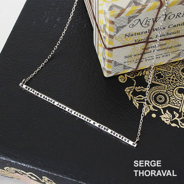 乐天商城 - 【期間限定◆ポイント10倍】 SERGE THORAVAL セルジュトラヴァル 「繋がり(Liens)」P79 シルバー ネックレス | アクセサリー ネックレス ペンダント シルバーアクセサリー レディース 細い おしゃれ かわいい 贈り物 プレゼント Xmas クリスマス ギフト【 正規品 】