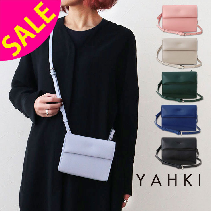 ヤーキ 革ショルダーバッグ レディース 【SALE 30%OFF】 ヤーキ YAHKI ミニ お財布ショルダー YH-348 | ミニバッグ キャッシュレス お出かけ デイリー ショッピング モード 高級感 普段持ち 買い物 おしゃれ デート ランチ会 女子会 ブランド 【正規販売店】【▼30】