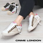 CRIME LONDON クライムロンドン スニーカー DISTRESSED レディース | 靴 シューズ ゴージャス 大人 遊び心 レア ラメ 足元 おしゃれ センス レオパード SNS 公式 旅行 女性 ギフト プレゼント 【正規販売店】