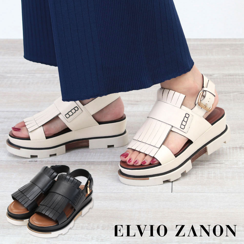 ELVIO ZANON エルビオザノン サンダル レディース 厚底 EQ45D2X/EN5101X/ ...