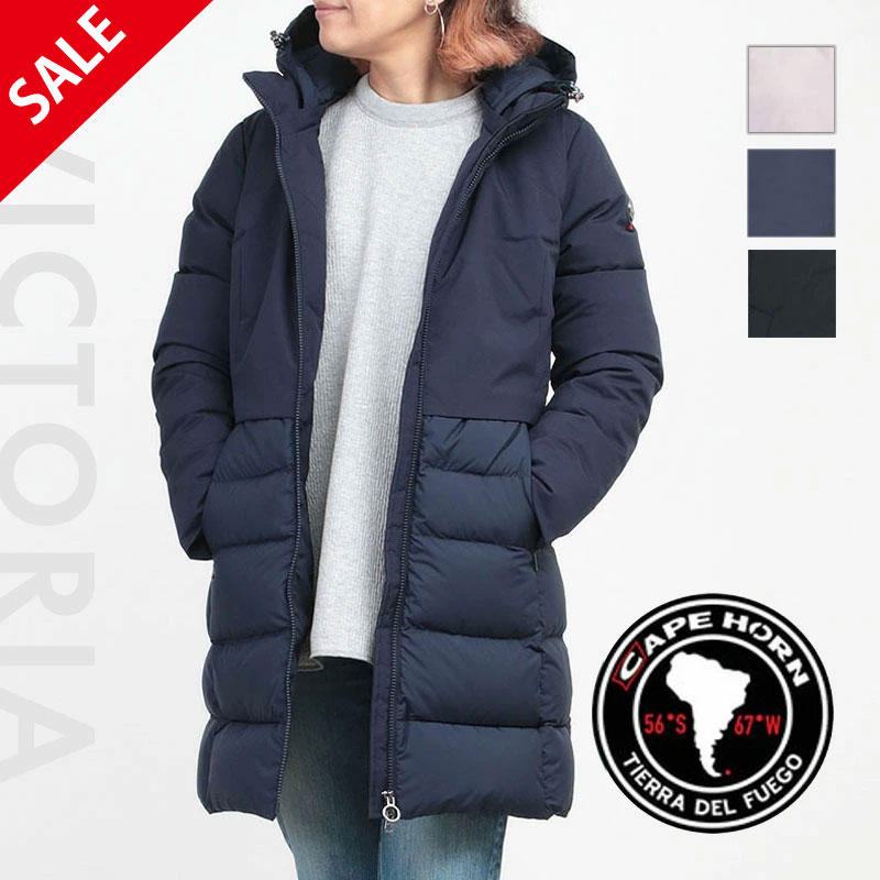 【SALE 40%OFF】【正規品】 ケープホーンダウン レディース ビクトリア VICTORIA CAPE HORN 52530 | ミドル丈 人気 軽い 軽量 おしゃれ 切り替え シルエットきれい 通勤 スッキリ 着やせ 体型カバー カジュアル 雑誌掲載 SNS 公式 新品 即納 正規品【▼40】のサムネイル