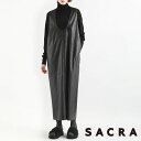 【正規販売店】【日本製】SACRA サクラ ワンピース SYNTHETIC LEATHER 124610041 | エコレザー 合成皮革 ジュアル 格上げ 高級...
