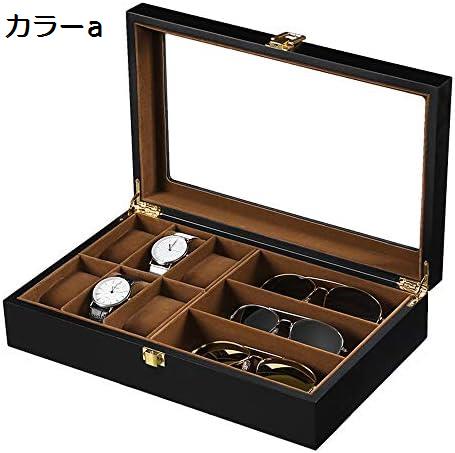 ジュエリーボックス 人気な 3位 眼鏡収納ボックス 6位 腕時計収納ボックス 木製 眼鏡/腕時計ケース 宝石箱 展示用 ジュエリーボックス