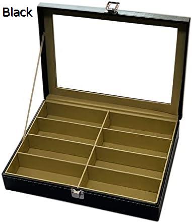 サングラス メガネ 眼鏡収納ケース レザーメガネ収納ボックスサングラスディスプレイボックスディスプ..