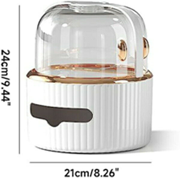 Libre777の防塵ティッシュボックスカバー プラスチック 多機能 ティッシュボックス ペーパーホルダー ナプキン ストレージオーガナイザー ホームオフィス ティッシュボックス用｜アングル3