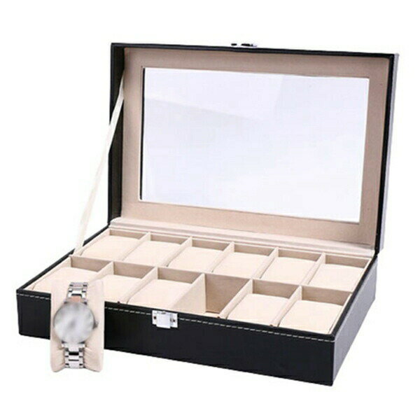 腕時計収納ケース　コレクションケース　腕時計ボックス　ウォッチボックス　大容量　ディスプレイケース　整理ボックス　時計保管　収納ボックス　高級感　アクセサリーケース　誕生日プレゼント　おしゃれ