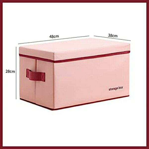 Libre777の衣装ケース 大容量 収納ケース 収納ボックス 衣類 雑貨 書類 ファブリックボックス 押し入れ クローゼット 折り畳み式 コンパクト ワイドタイプ 衣替え 手触りの良い 綿麻 省スペース 収納ケース 収納ボックス｜アングル3