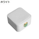 ジュエリーボックス アクセサリーケース 鏡付き ジュエリー収納 宝石箱 ミニ 携帯用 おしゃれ コンパクト 持ち運び 小物入れ ピアス ネックレス リング 指輪置き 女の子 女性用