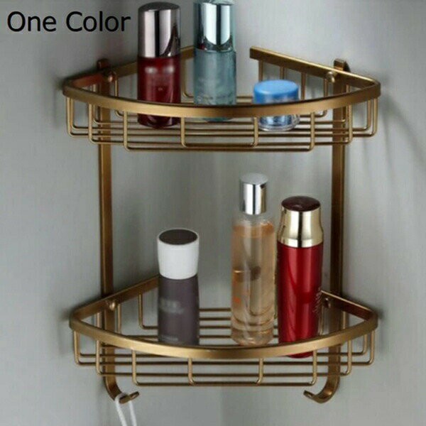 浴室用ラック コーナー三角 バスルーム ステンレス シャワーラック 強力粘着固定 石鹸置き お風呂の壁に 水切り 風呂場 洗面所 収納壁掛け棚