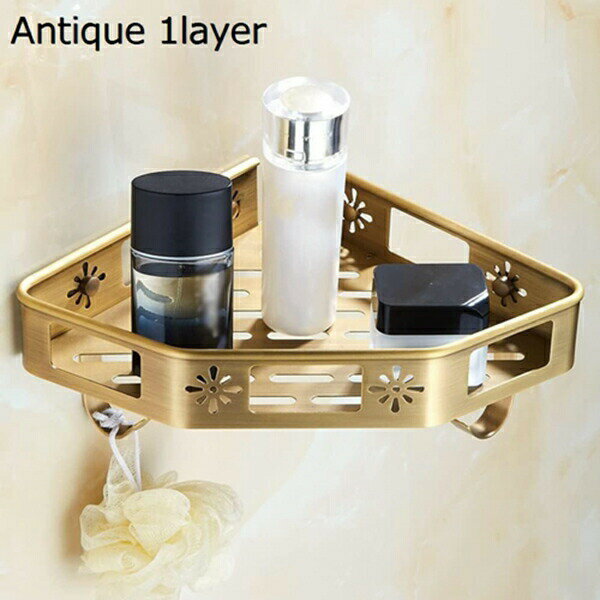 浴室用ラック コーナー三角 バスルーム ステンレス シャワーラック 強力粘着固定 石鹸置き お風呂の壁に 水切り 風呂場 洗面所 収納壁掛け棚