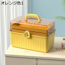 薬箱 ピルボックス 薬入れ 3層折り 大容量 薬ばこ 透明蓋設計 耐久性 便利 くすり整理 取っ手付き ロック機能つき 収納ボックス 裁縫箱 応急ボックス 医療...