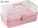 薬箱 薬入れ 3層折り 大容量 薬ボックス 便利 透明 くすりばこ ピルボックス 取っ手付き ロック機能つき 応急ボックス 医療箱 災害用 旅行 常備薬 出張 ...