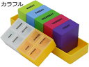 薬ケース ピルケース 薬ボックス コンパクト 携帯用 便利 コンパクト 一週間 1日4回 28仕切り 飲み忘れ防止 カラー引出式 薬入れ 小物入れ 軽量 密閉 ...