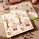 ベビーマット 200*150*2cm 折りたたみ 両面パターン キッズ用プレイマット 学べる 可愛い 薄手 厚手 遊び 動物 転倒防止 収納 清掃簡単 安全 無味 出産祝い ルームマット フロアマット 自宅&外遊び 遊べる お昼寝マット プレゼント C
