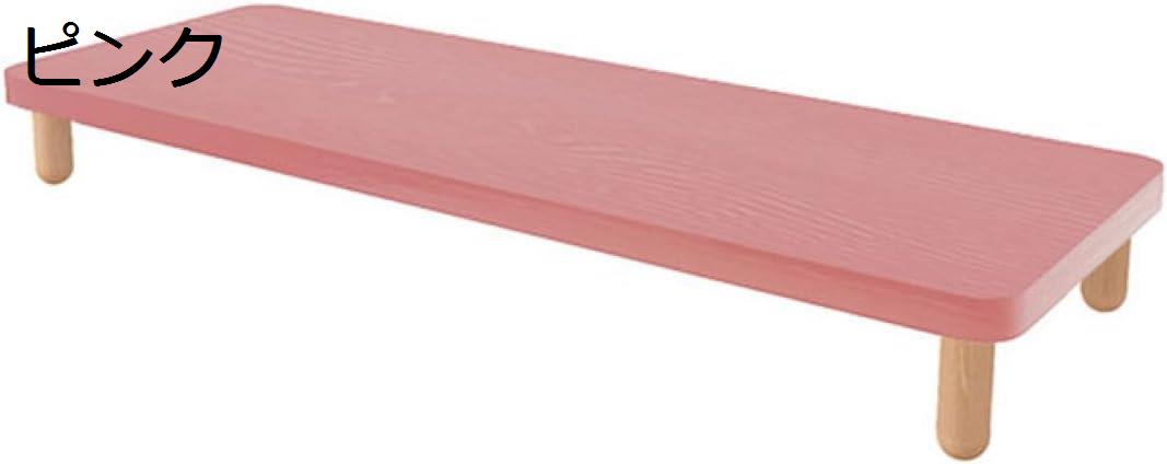 モニタースタンド 木製 モニタースタンド ホワイト デスクトップオーガ...(3)