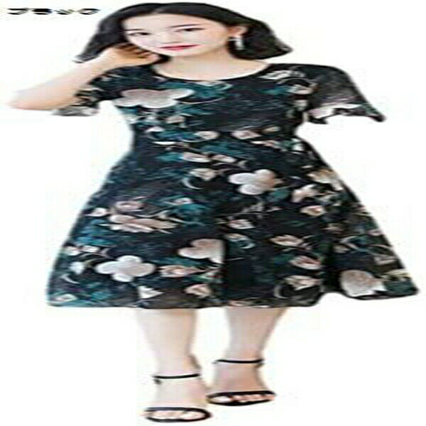 ワンピース レディース 夏 大きいサイズ 花柄 オールインワン ロングワンピース 半袖 薄手 体型カバー 着痩せ Aライン ハイウエスト ロング丈 おしゃれ リボン 普段着 着回し 無地 春夏秋 カジュアル 切り替え ゆったり お洒落