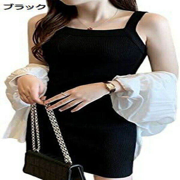 ニットワンピース レディース 夏 膝丈 タイトワンピース スリム 袖なし レディース 上品 ワンピース