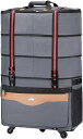 ボストンキャリー 2way キャスターバッグ 150L キャリーバッグ 折りたたみ 大容量 5輪 撥水加工 拡張可能 トロリーバッグ メンズ レディース 旅行 合宿 出張 引っ越し 旅行バッグ スーツ