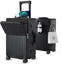 スーツケース 機内持ち込み usbポート付き キャリーケース カップホルダー付き パソコン収納ポケット 多機能 アルミフレームタイプ TSAロック搭載 フロント...