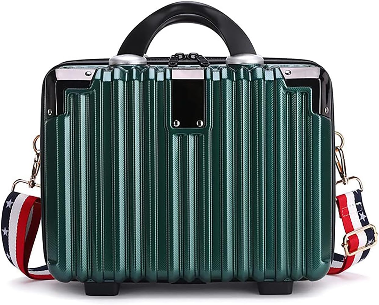 ミニ スーツケース ミニトランク キャリーケース トランクケース トラベル お出かけ 旅行 ショルダー 肩掛け キャリーオン 小型 機内持ち込み (グリーン)