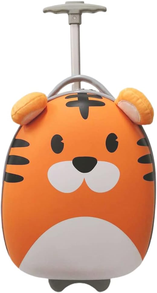 子供用スーツケースSサイズ 機内持ち込み キャリーバッグ キャリーケース キッズ 動物 ラウンド型 トラのサムネイル