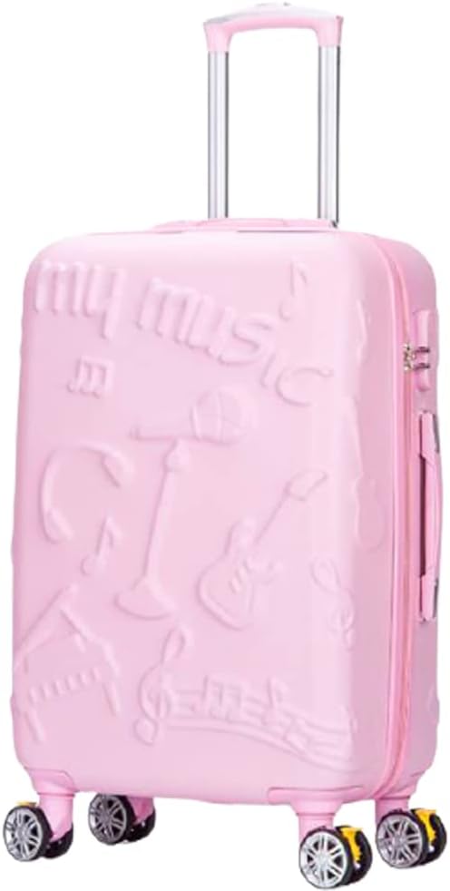 音符柄 スーツケース キャリーバッグ キャリーケース Sサイズ ストッパー ミュージック 音楽 ファスナ..