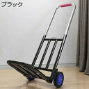 キャリーカート 台車 超コンパクトキャリーカート 手押し台車 折りたたみ式 軽量 ハンドキャリー 耐荷重115kg 可伸縮荷台 高さ調節 固定ロープ付 二輪 家庭用小型カート 引っ越し 荷物運ぶカート 静音 釣り
