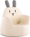 子供ソファー キッズソファー 子供用椅子 背もたれ手すり付 可愛い動物デザイン キッズ家具 座椅子 (ベージュうさぎ(特大スタイル))