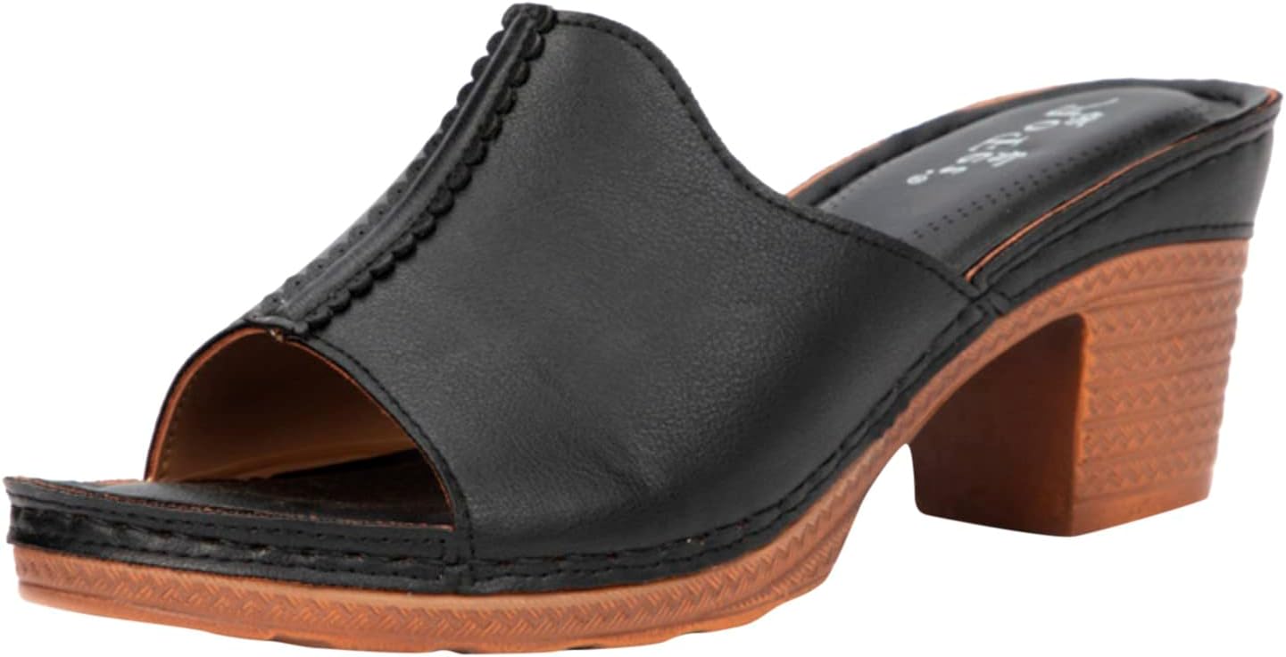 ミュール レディース ヒール ハイヒール 美脚 パンプス 靴 シューズ フォーマル シンプル サンダル 人気