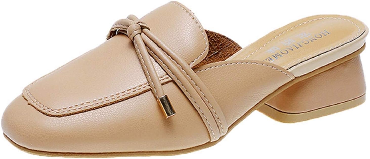 サンダル レディース ミュール ミュールサンダル ローヒール ヒール おしゃれ つっかけ 太めヒール 黒 3センチ 春 夏 秋 疲れない バブーシュサンダル オシャレ 楽チン 上品 スクエア 軽量 大