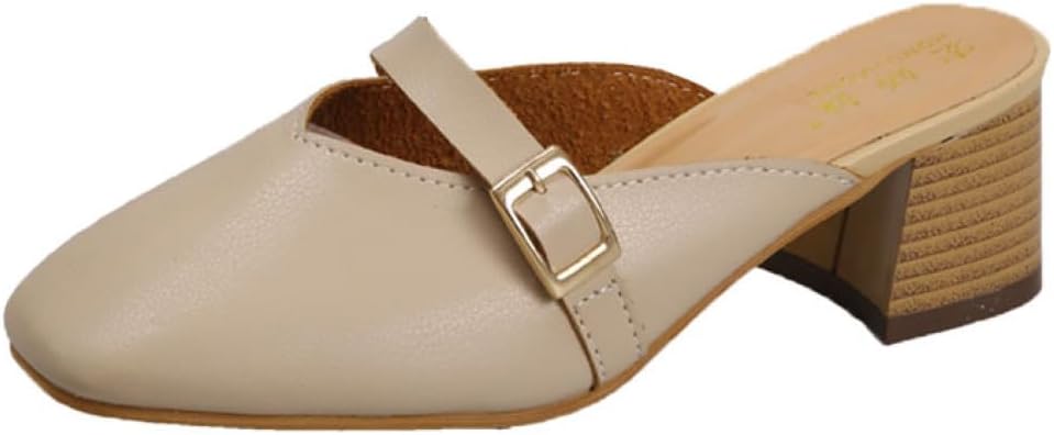 ミュール レディース 歩きやすい サンダル 女性 夏 おしゃれ ミドルヒール 太ヒール 美脚 通勤 大きいサイズ サボ ミュール チャンキーヒール 快適 5cmヒール 履きやすい 滑りにくい 疲れにく