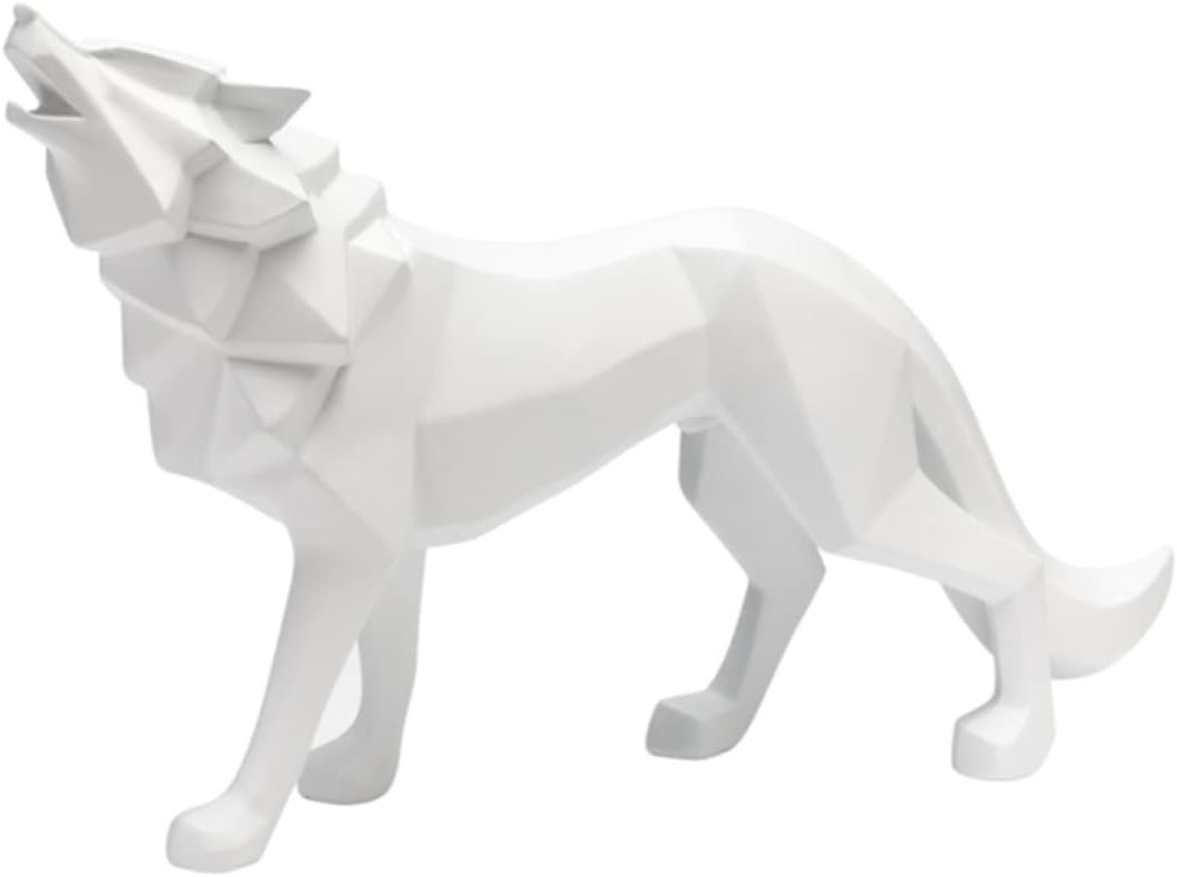 オーナメント 部屋装飾品 北欧 狼 抽象 幾何仕樣 おきもの 無地 シンプルデザイン オブジェ 事務室 玄関先 タイプ 卓上 おきもの 樹脂工芸品 動物のオブジェ 北欧の置物 オオカミ フィギュア ア