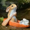 庭に置くウサギの置物 リアル デザイン17 ウサギ 置物 兎のオブジェ うさぎグッズ 小さい 歌うウサギ 置き物 可愛い Freesize ガーデン 樹脂 防水 オーナメント 兎の彫像 庭の装飾 兎