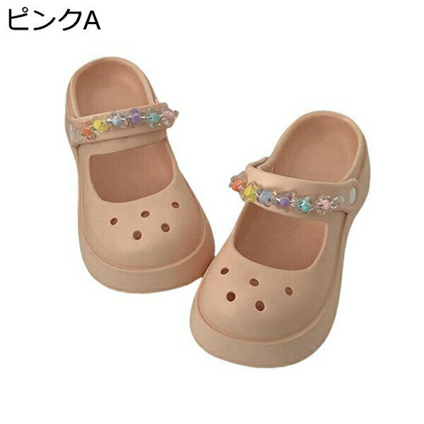 クロッグサンダル レディース 厚底 軽量 2WAY ビーチシューズ 外履き 室内 ベランダ ゆったり ポータブル カジュアル 履き心地は 歩きやすい ファッション クロッグ シンプル 美脚 通勤 通学 サンダル