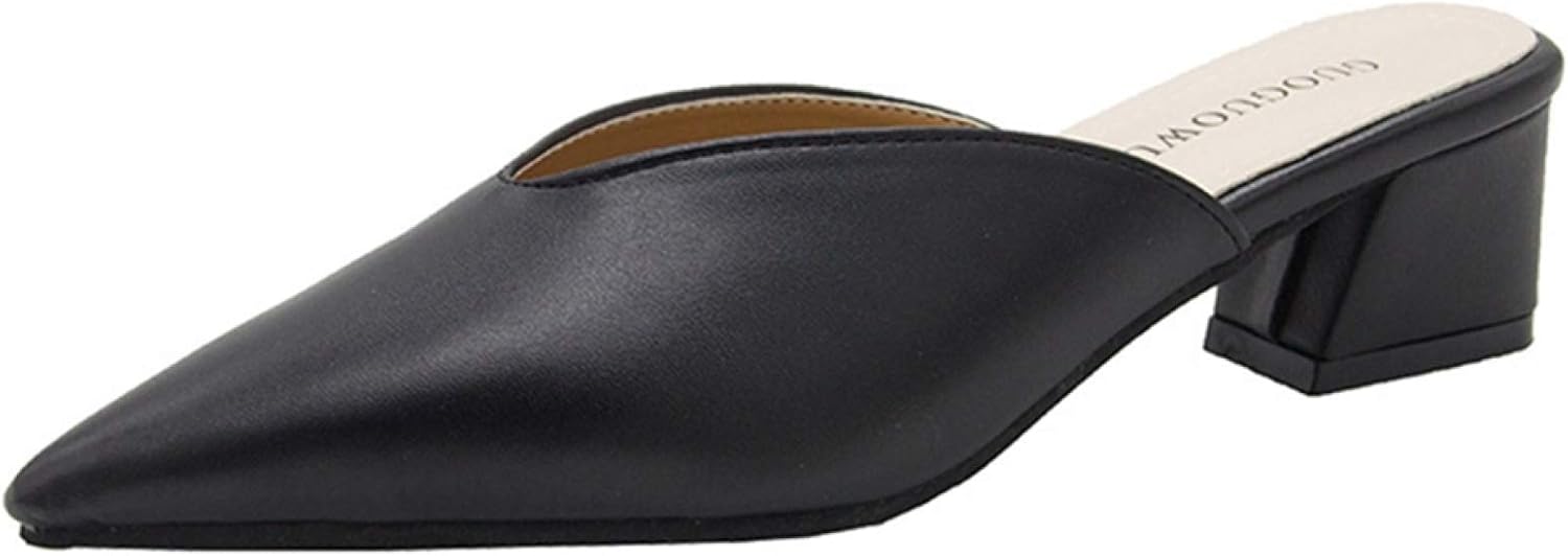 ミュール サンダル Vカット 5センチヒール 歩きやすい 春夏 黒 ベージュ レディース サボサンダル ぺたんこ 痛くない 履きやすい ポインテッドトゥ ローヒール 疲れない 低反発 大きいサイズ 通