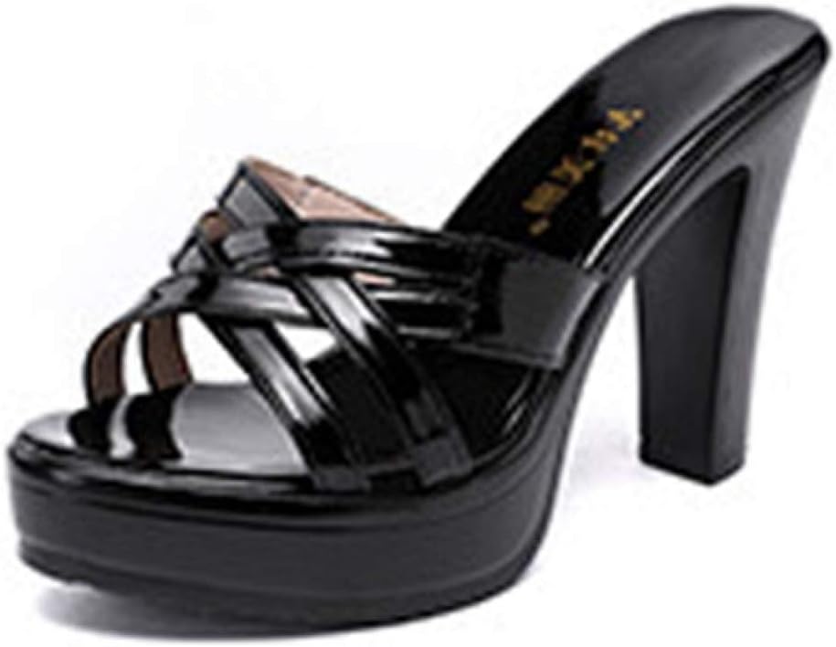 10cmヒール ラメ エナメル 厚底 ヒール チャンキーヒール ハイヒール 結婚式 パーティー キャバ 痛くない 歩きやすい ホワイト ブラック ゴールド サボ サンダル つっかけ レディース 靴 大