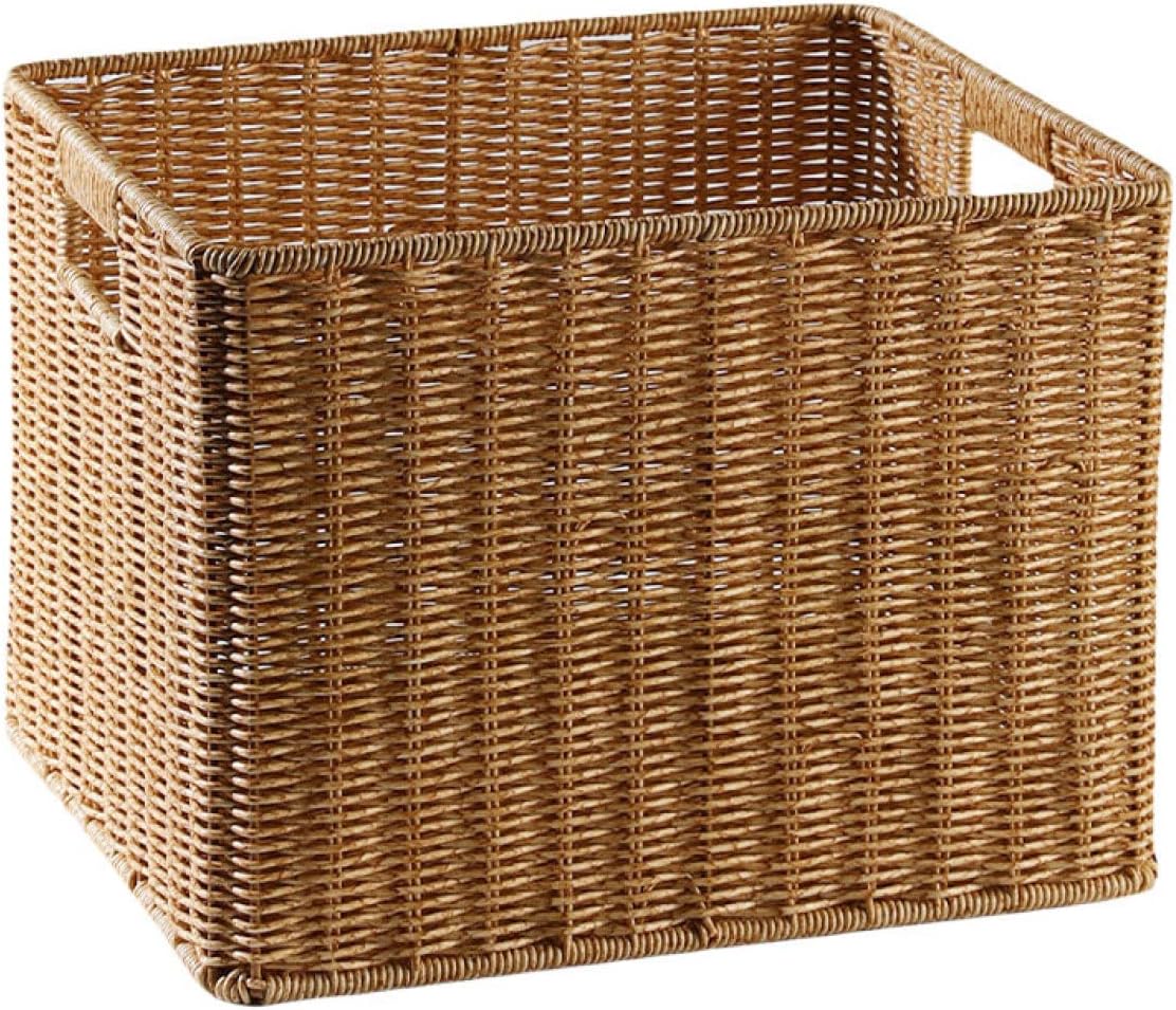 収納ボックス 籐収納バスケット 籐製 ふた付き 田園風 通気性が良い 書類整理 雑貨収納 籐バスケット 3..