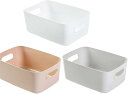収納バスケット プラスチック製 L*3 浴室 スタイル1 寝室 オフィス 引き出し バスルーム クローゼット 押入れ収納 キッチンのパントリー 取っ手付き オーガナイザー キッチン おもちゃ 化粧品