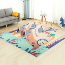 ベビープレイマット180*200*2cm 両面使用可 折り畳み式 収納 遊び 学べる 楽しい キッズ用プレイマット 滑り止め 可愛い ベビー 安全無味 動物園 清掃簡単 衝撃緩和 防水 防音 出産祝い