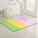 ベビープレイマット 120*180*4cm プレイマット 清掃簡単 防水 防音 両面使用可 キッズ用プレイマット 学べる 遊び 可愛い 折り畳み式 衝撃緩和 転倒防止 ベビー 薄手 安全 無毒 無味