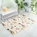 プレイマット 150*200*1cm 赤ちゃん シンプル 両面使用可 おしゃれ 折り畳み式 安全 無毒 無味 出産祝い キッズ用プレイマット ジョイントマット 防水 防音 衝撃緩和 ルームマット フロ
