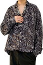 9色展開 花柄 長袖シャツ メンズ レディース 春秋 開襟 S-3XL 大きいサイズ ゆったり シフォン 通気性 柔らかい 快適 アロハシャツ 着回し カジュア...