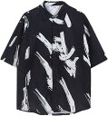 アロハシャツ 半袖シャツ メンズ レディース オーバーサイズ シルエット 開襟 夏 薄手 通気速乾 超軽量 涼感 カジュアルシャツ 旅行 浜辺 学園祭 カッコイ...