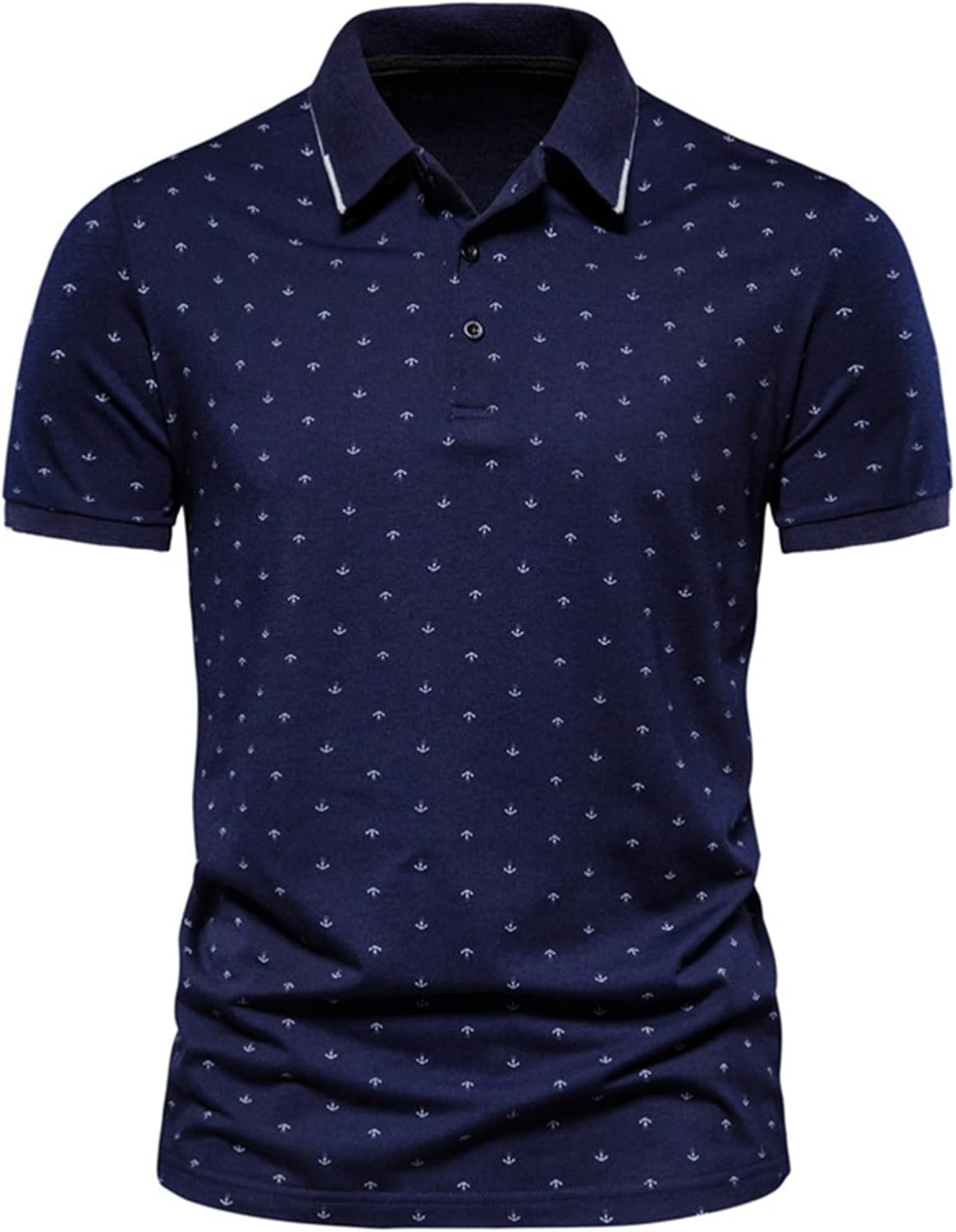 メンズポロシャツ 半袖 Tシャツ 春夏 薄手 ヘンリーネックシャツ 3釦仕様 折り襟 超軽量 UVカット おし..