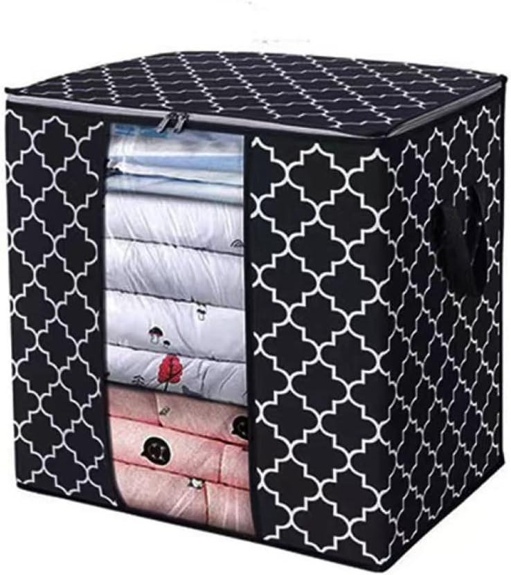収納ボックス 不織布 ブラック2 収納ケース 折りたたみ おしゃれ 衣類収納ボックス 衣類収納 小物収納 ..