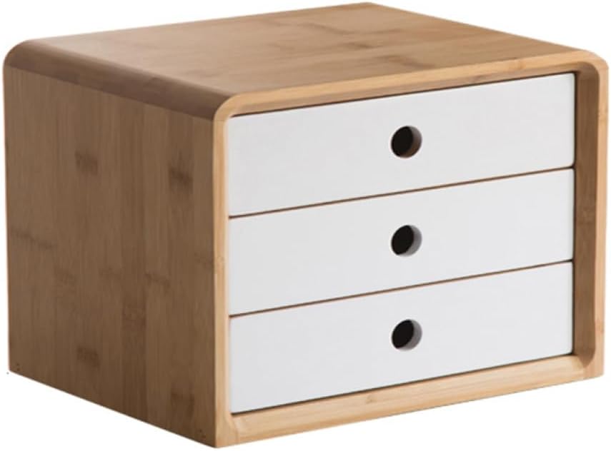 引き出し 大容量 小物チェスト 収納ケース デスク上置 木製 キーボード収納 収納ボックス 卓上收? 文具..