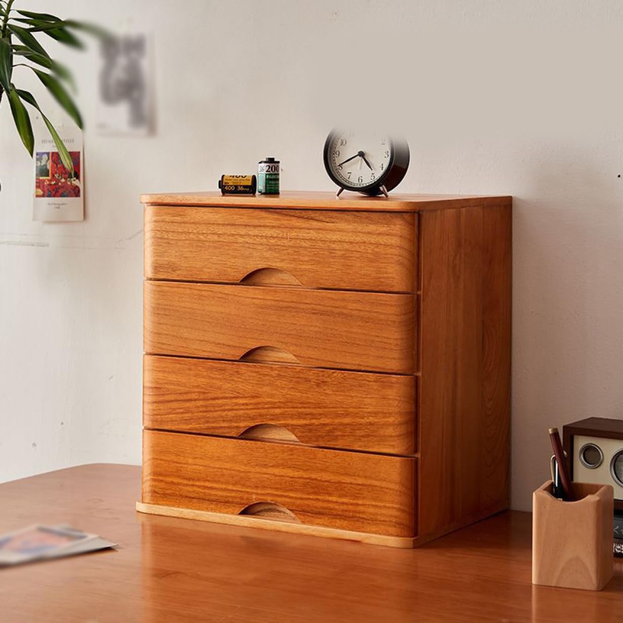 小物収納チェスト 引き出し収納 木製 大容量 オフィス収納 A4対応 新聞 雑誌 書類 文具用品 事務用 玄..
