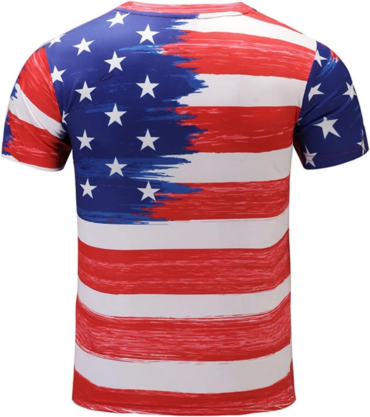 シャツ メンズ 半袖 欧米風 おしゃれ 星条旗プリント カッコイイ 夏用 柔らかい 着心地が良い 薄手 ゆったり ?量 通気 速乾 汗染み防止 おおきいサイズ ティーシャツ 男女兼用 アウトドア スポ