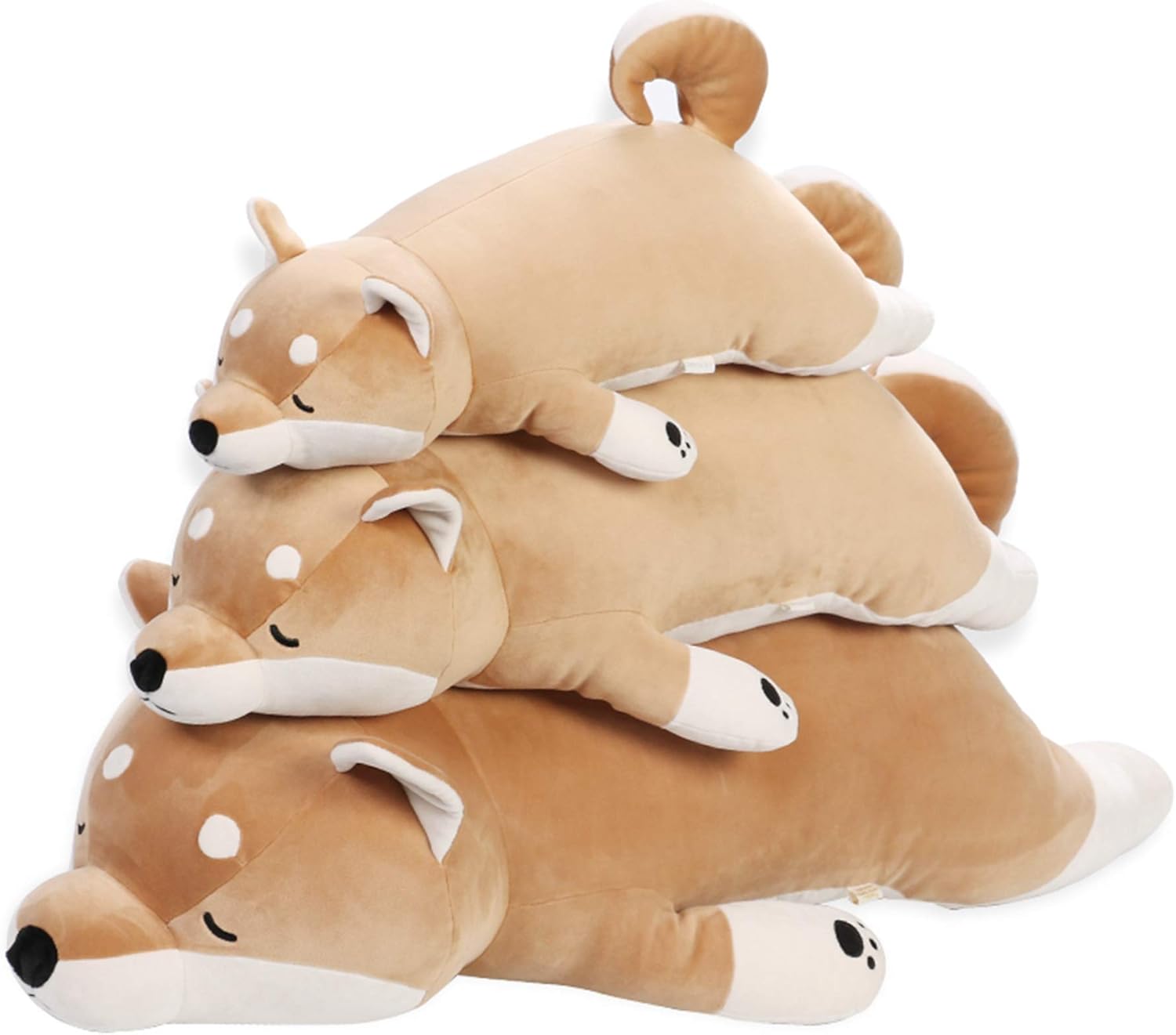 イヌぬいぐるみ 犬 巨大 抱き枕 縫い包み 大きい 可愛い動物 添い寝枕 特大 ふわふわ お人形 女の子 ネムネム プレゼント 置物 店飾り 柴犬 ブラウン トイ インテリア おもちゃ 80cm